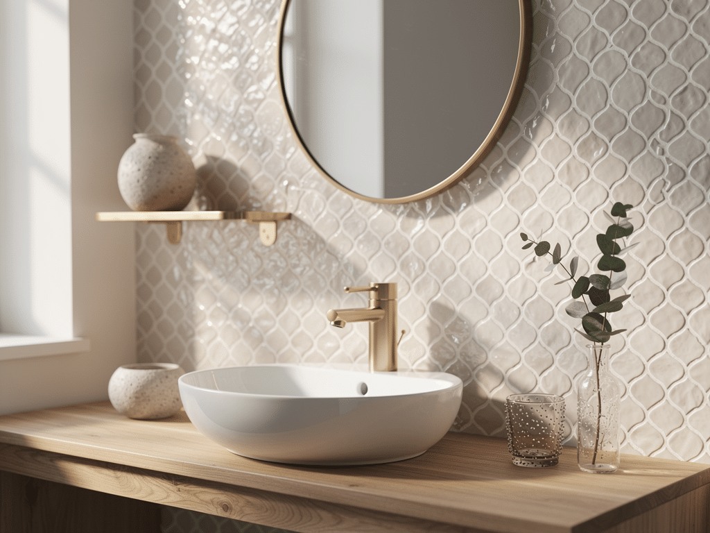 carrelage adhésif salle de bain