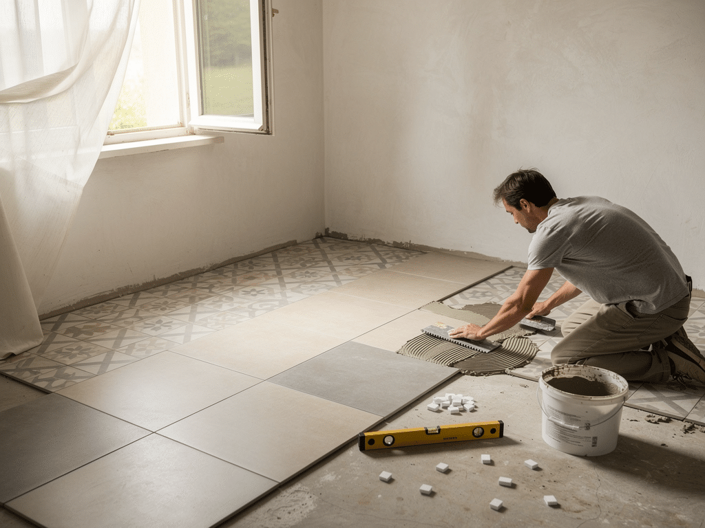 coller carrelage sur carrelage