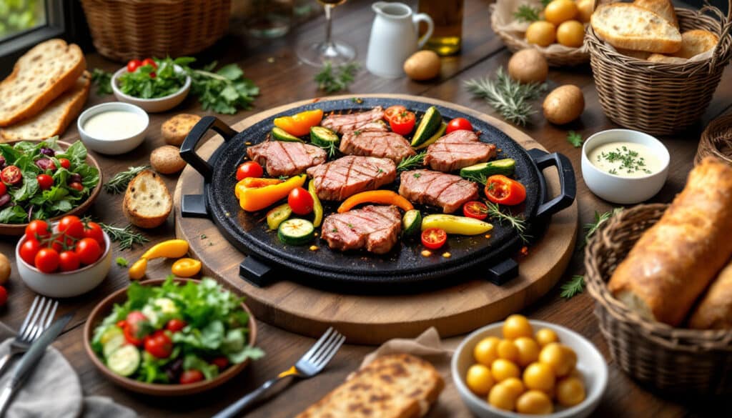 découvrez des idées simples et savoureuses d'accompagnements pour pierrade afin de réussir un repas convivial et gourmand à partager entre amis ou en famille.