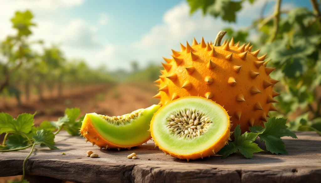 découvrez le kiwano, ou melon cornu d'afrique : description détaillée, conseils de culture et bienfaits pour votre santé. apprenez à cultiver et profiter de ce fruit exotique unique.